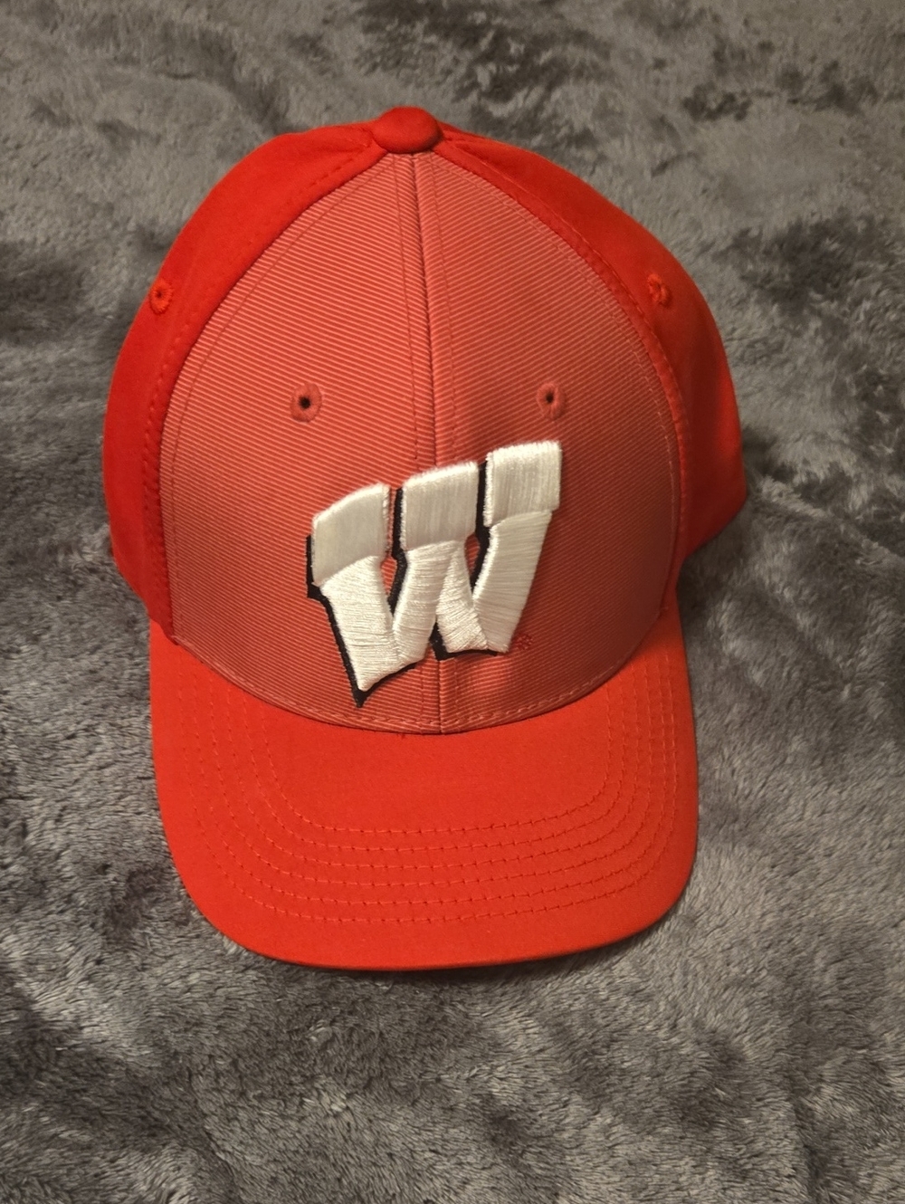 Red Embroidered Wisconsin Badger Cap